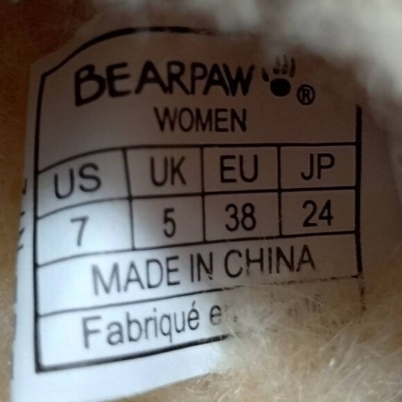 Bearpaw Puffy Scruff Wool Lined Slippers Women's Size 7 Pink Casual Cushioned - Picture 9 of 9